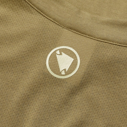 Trikot ENDURA LOOP ZIPPED Kurzarm Khaki