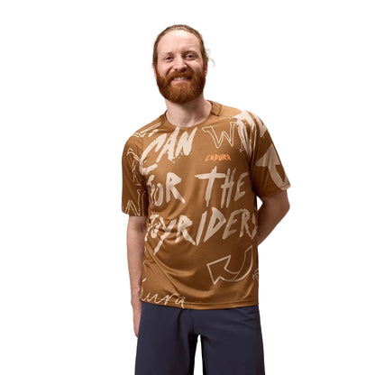 Maillot ENDURA SINGLETRACK PRINT Mangas Cortas Bronce