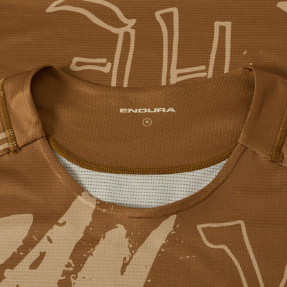 Maillot ENDURA SINGLETRACK PRINT Mangas Cortas Bronce