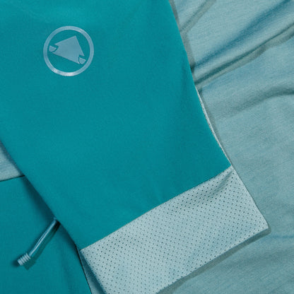 Maillot ENDURA GV500 Femme Manches Courtes Bleu