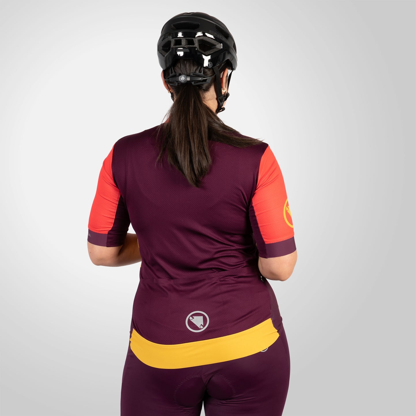ENDURA FS260 PRINT Γυναικείο κοντομάνικο Jersey πορτοκαλί/καφέ