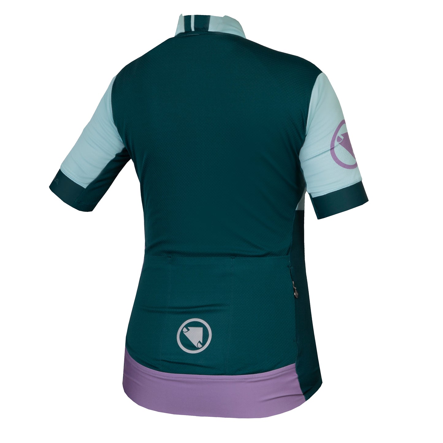 Camisola de manga curta ENDURA FS260 PRINT para mulher Verde/Púrpura