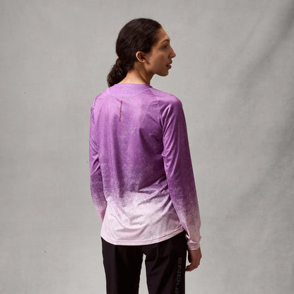 Maillot ENDURA SINGLETRACK PRINT Mangas Largas Mujer Violeta
