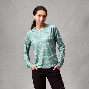 Maillot ENDURA SINGLETRACK PRINT Mangas Largas Mujer Sage Green