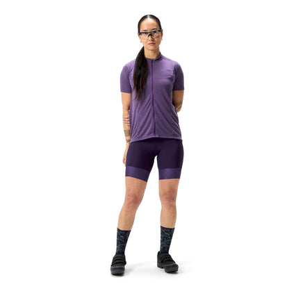 Maglia ENDURA LOOP ZIPPED Maniche Corte Donna Viola
