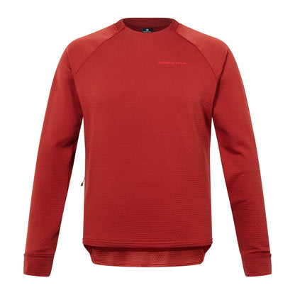 Джърси ENDURA SINGLETRACK FLEECE с дълъг ръкав керемиденочервено