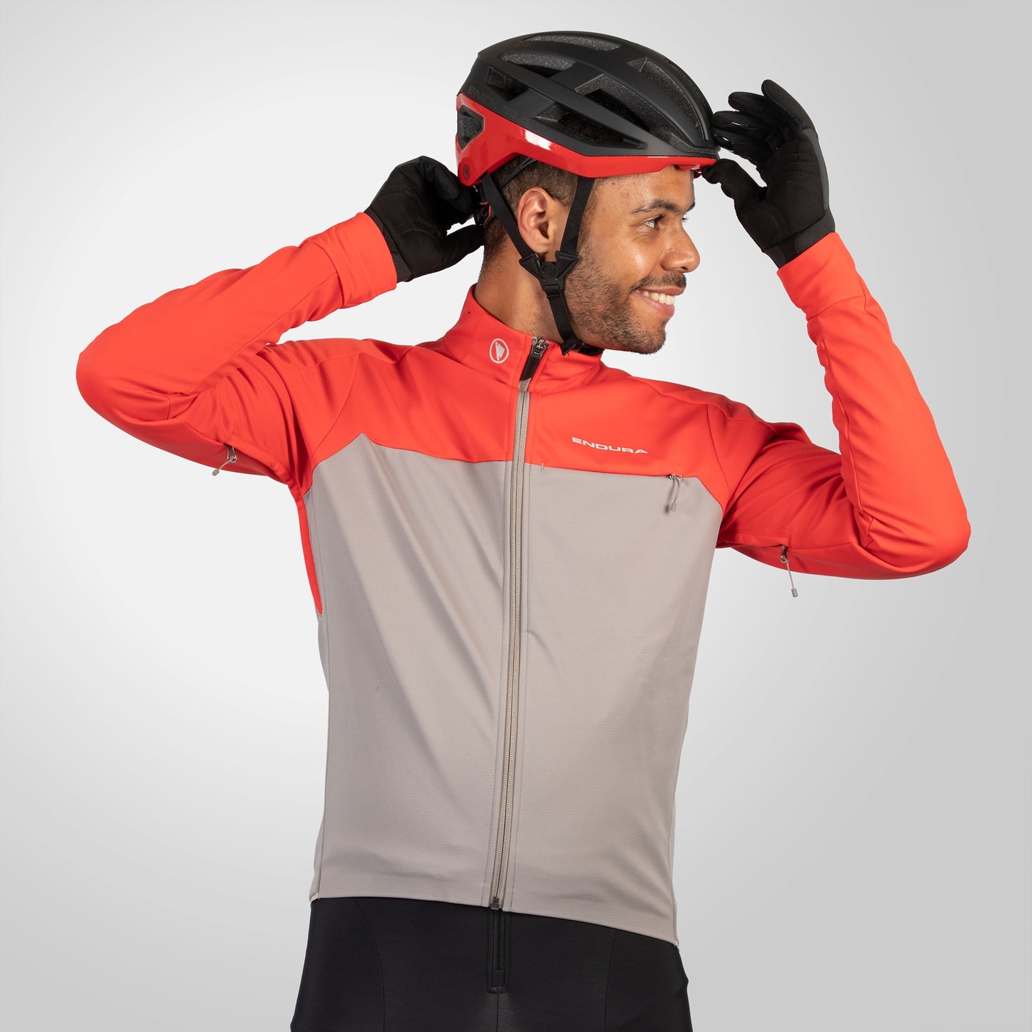 ENDURA WINDCHILL II Jacka Grå/Röd