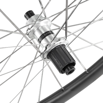Set obročnikov MAVIC COSMIC SLR 45 Tubeless Ready (Center Lock) Črna/Srebrna
