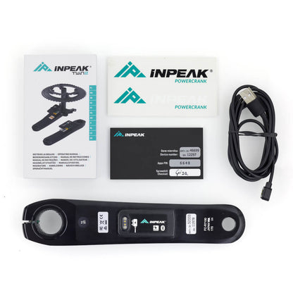 INPEAK POWERCRANK-E -tehomittarilla varustettu vasen kampi Shimano 105 R7100