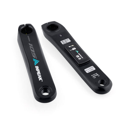 INPEAK POWERCRANK-E -tehomittarilla varustettu vasen kampi Shimano 105 R7100