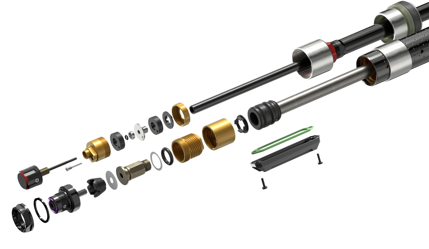 Fourche ROCKSHOX ZEB ULTIMATE CHARGER 3.2 RC2 29" LINEAR XL Conique Axe 15x110mm Boost Rouge