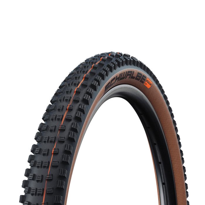 SCHWALBE WICKED WILL 29x2.40 ADDIX SOFT SUPERRACE Tubeless Ready Soft Brun-dæk