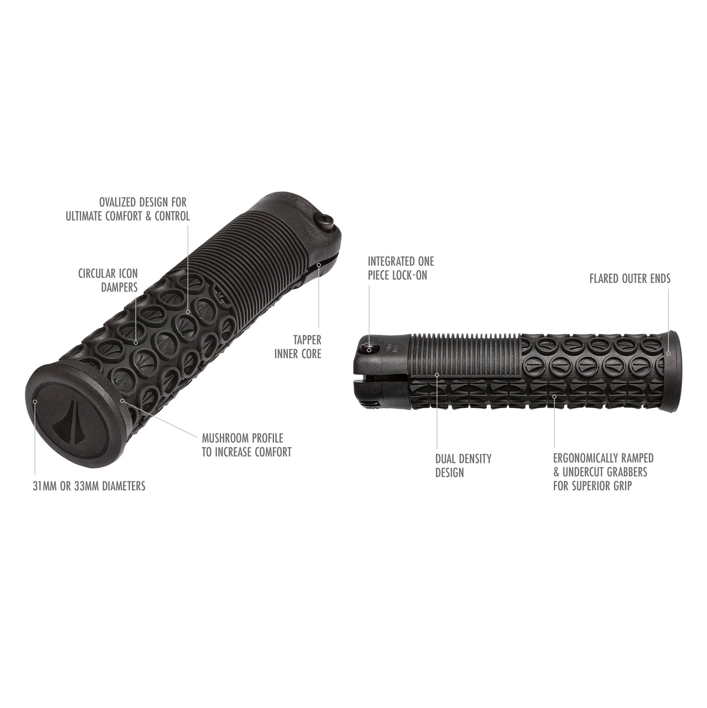 Grips SDG THRICE 136 mm Marron Gum