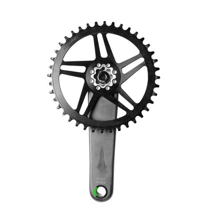 Mono převodník WOLF TOOTH DROP-STOP ST GRAVEL DM 8 Šroubů Sram Černá