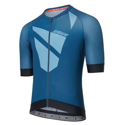 Kurzarmtrikot USWE SKARP GRAVEL Blau