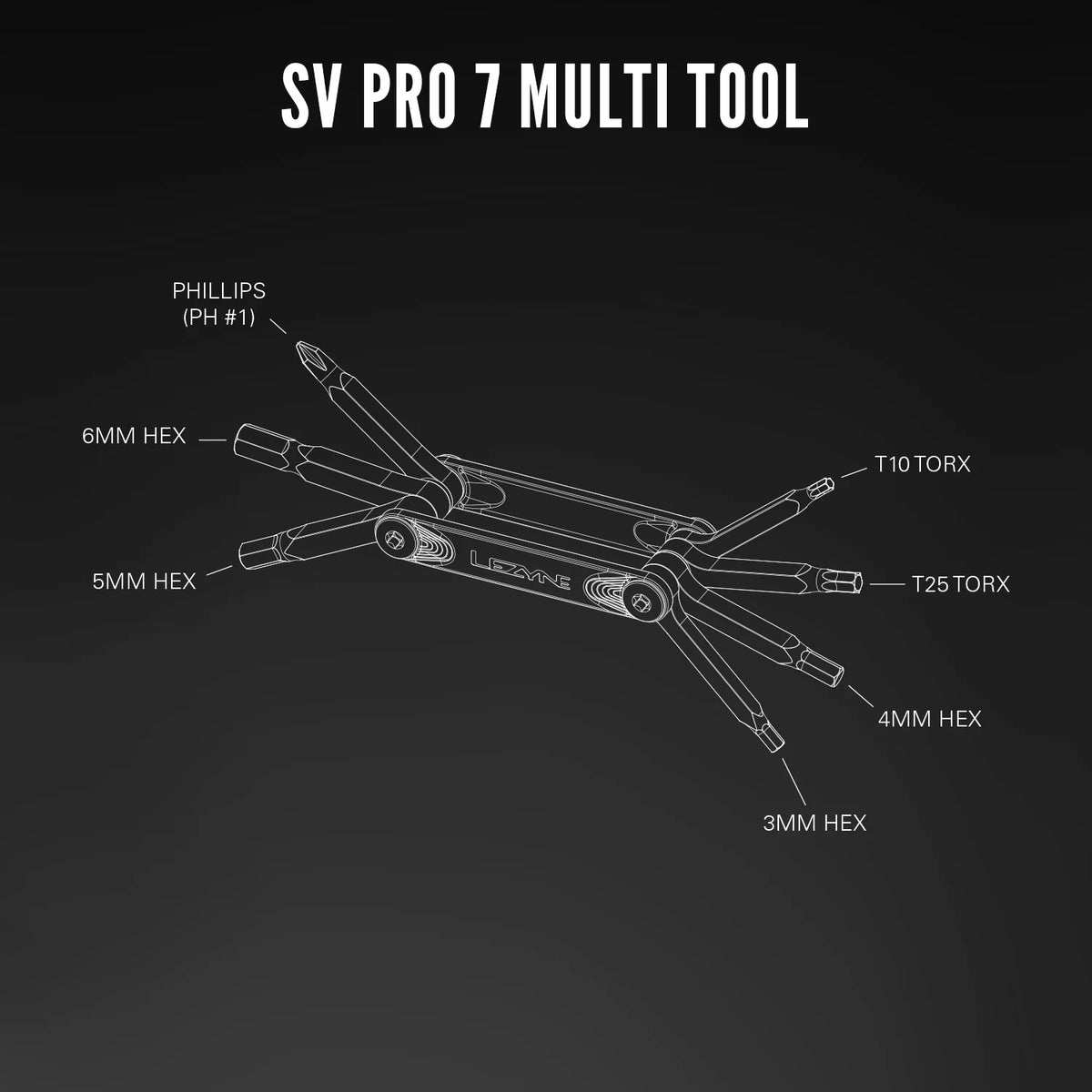 LEZYNE SV PRO 7 multitool zilver
