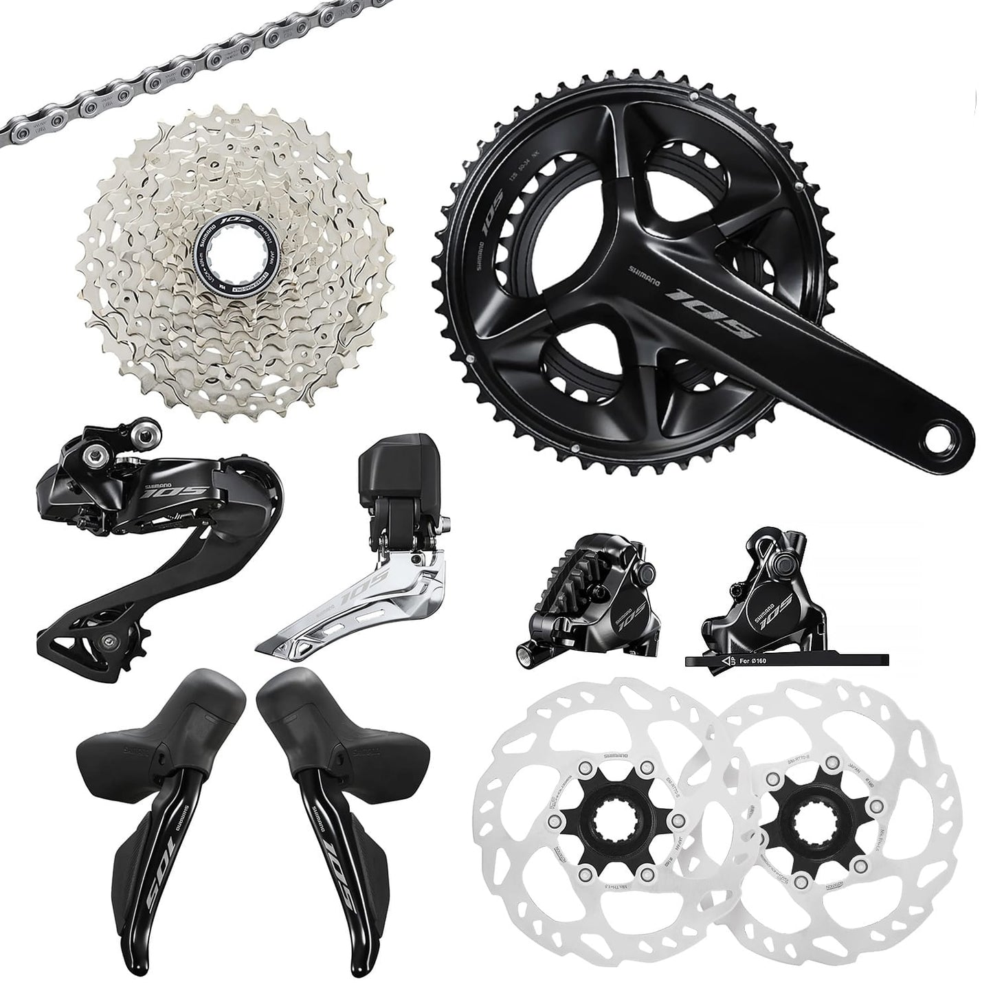 Gruppe SHIMANO 105 Di2 R7170 2x12V