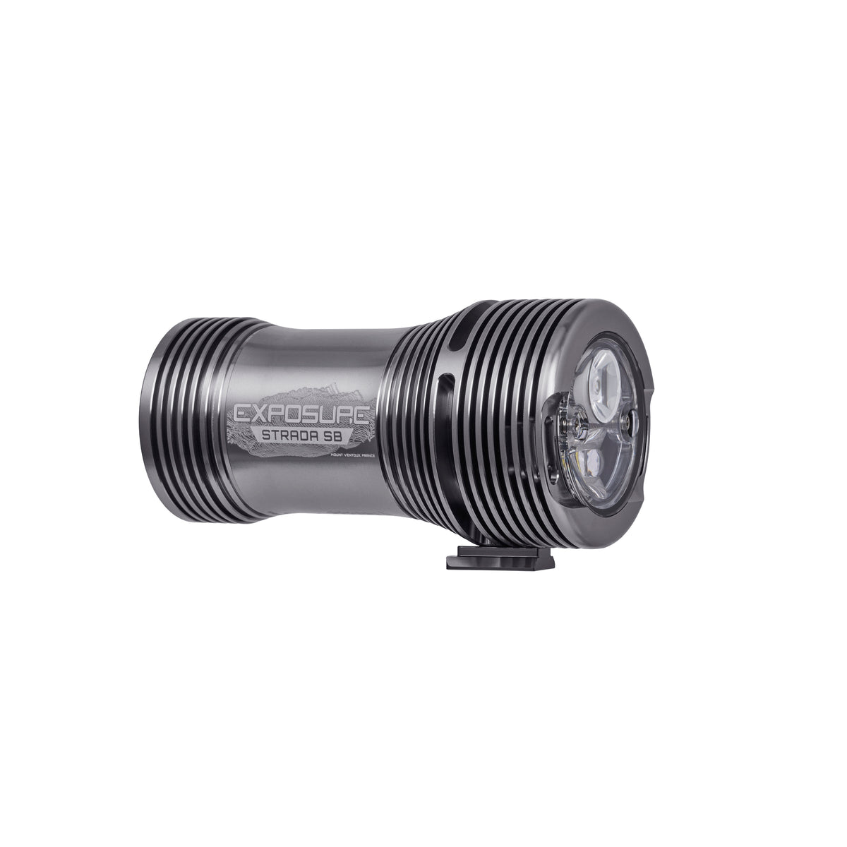 Priekinis žibintas EXPOSURE LIGHTS Strada MK13 SB AKTIV, metalo pilkumo juodas