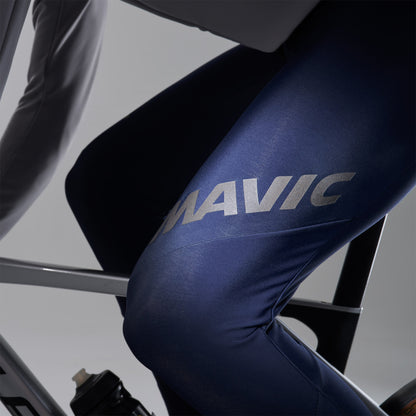 Långt cykelkort med hängslen MAVIC AKSIUM THERMO Blå