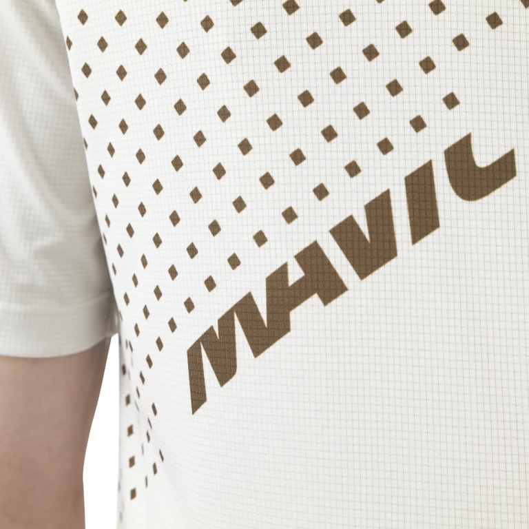 Maillot MAVIC CROSSTRAIL Manches Courtes Blanc