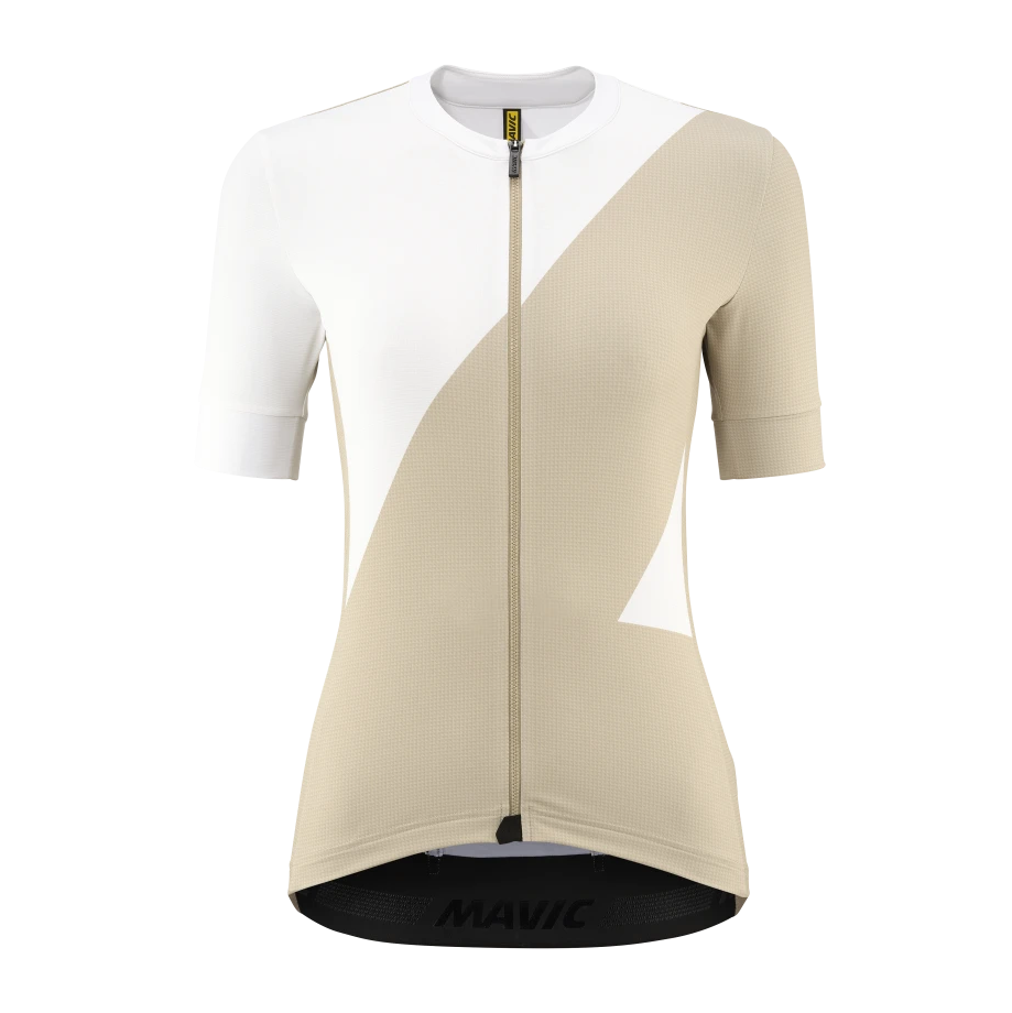 MAVIC AKSIUM GRAPHIC Kortærmet trøje til kvinder Beige