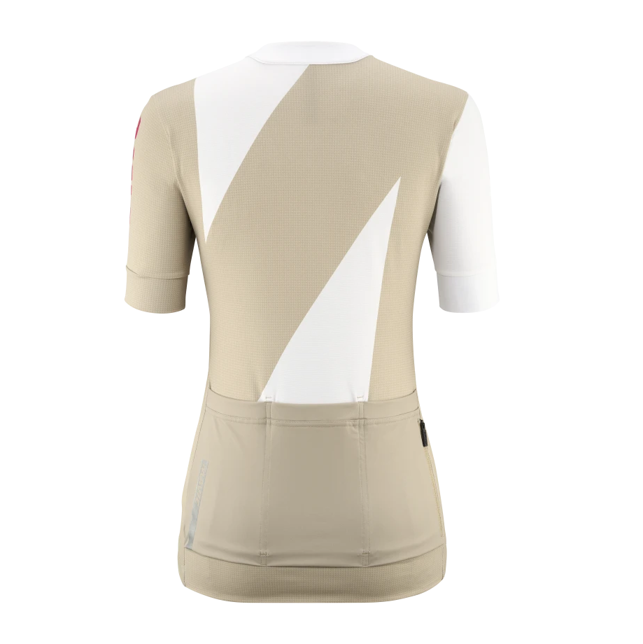 MAVIC AKSIUM GRAPHIC Kortærmet trøje til kvinder Beige