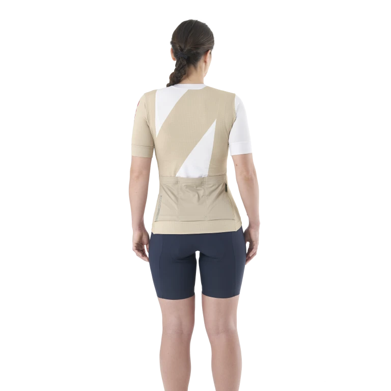 MAVIC AKSIUM GRAPHIC Kortærmet trøje til kvinder Beige