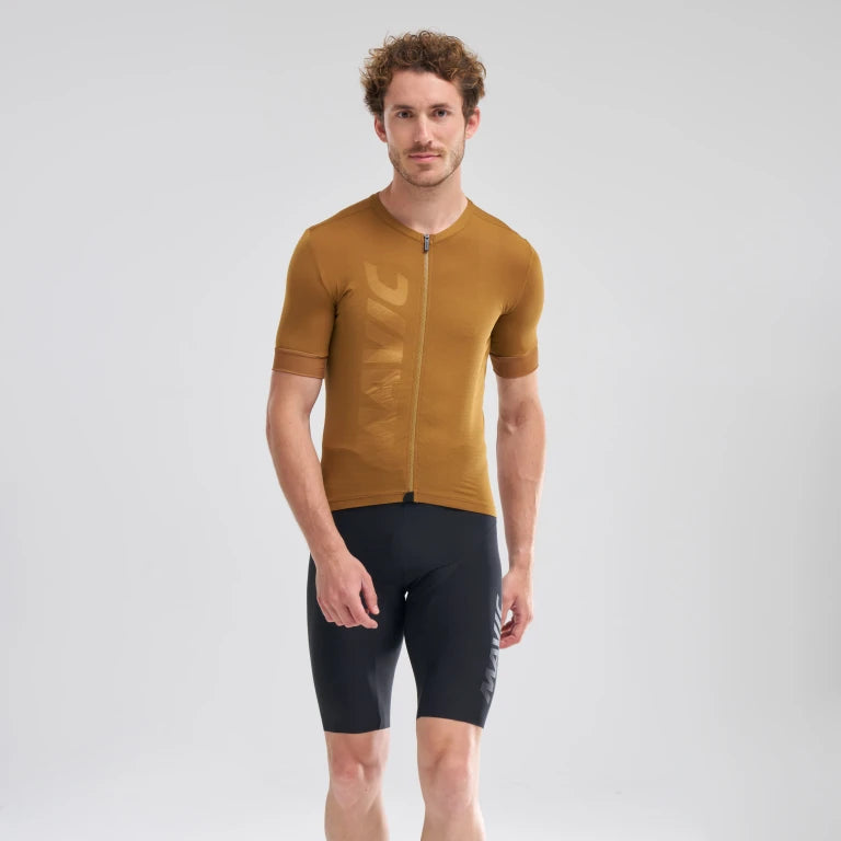 Maillot MAVIC AKSIUM Manches Courtes Marron