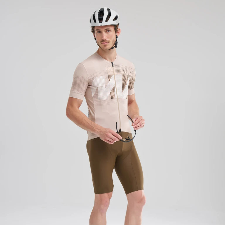 Maillot MAVIC AKSIUM GRAPHIC Manches Courtes Beige