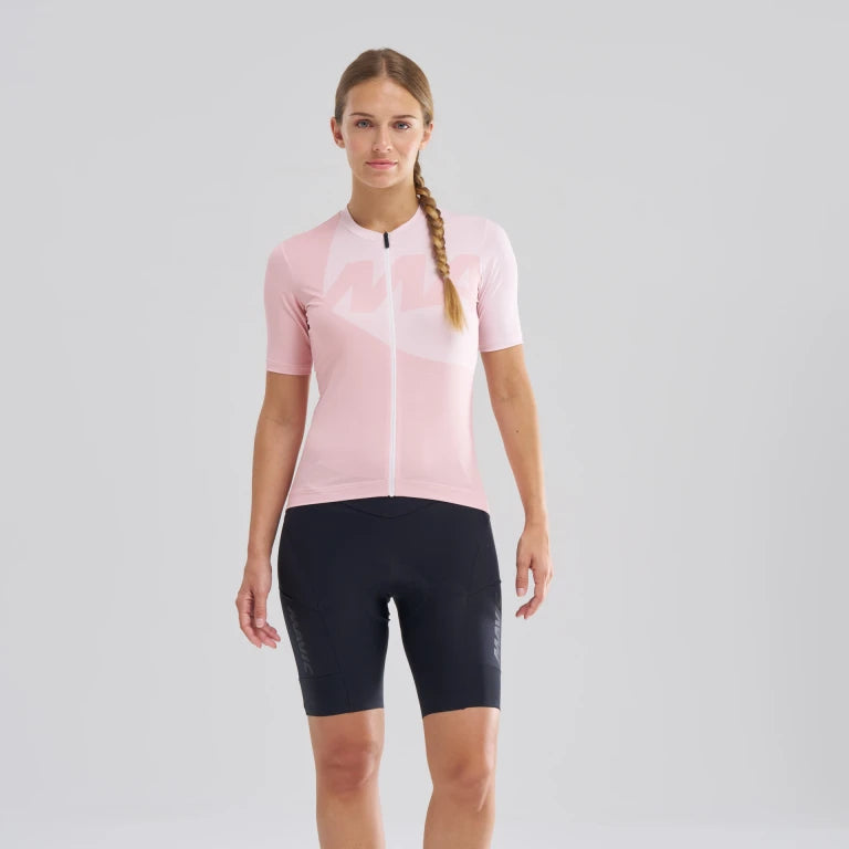 Pink MAVIC ICON GRAPHIC kortærmet jersey til kvinder