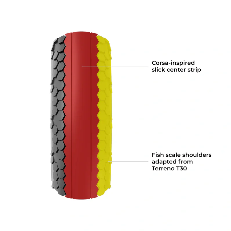 Pneu VITTORIA TERRENO T10 HARDPACK Gravel Sport 700x38c Tubetype Noir