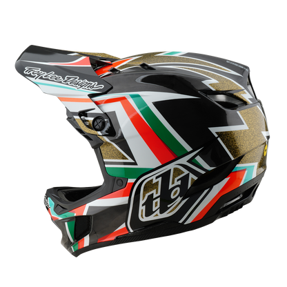 Kask MTB TROY LEE DESIGNS D4 CARBON MIPS Frames Czarny/Złoty