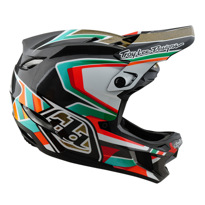 Kask MTB TROY LEE DESIGNS D4 CARBON MIPS Frames Czarny/Złoty