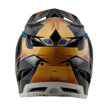 Casco MTB TROY LEE DESIGNS D4 COMPOSITE MIPS ROYALTY Nero/Oro