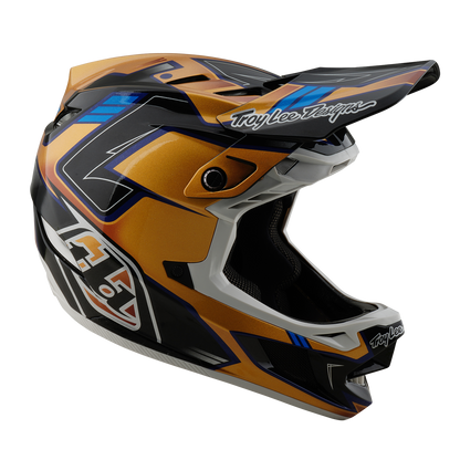 Casco MTB TROY LEE DESIGNS D4 COMPOSITE MIPS ROYALTY Nero/Oro