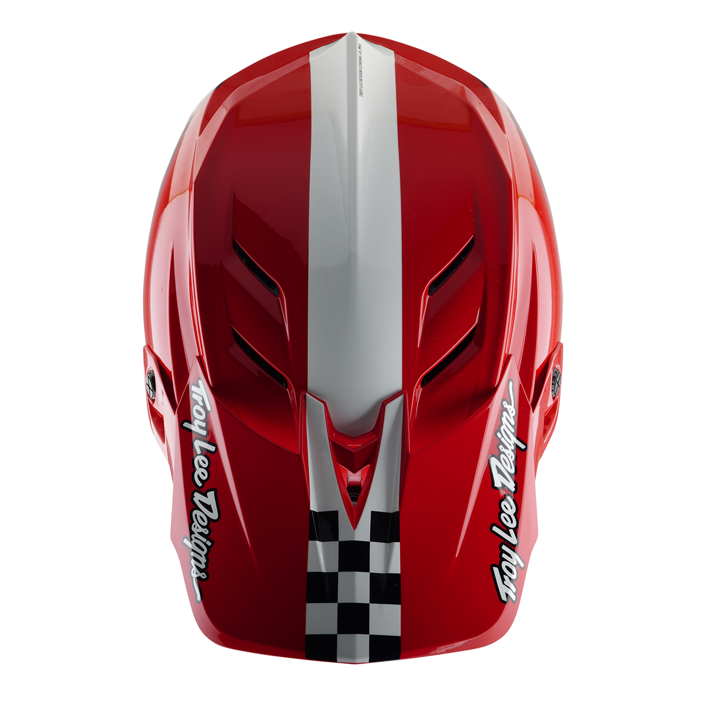 Casque VTT TROY LEE DESIGNS D4 POLYACRYLITE MIPS FIFTY 50 Blanc/Rouge
