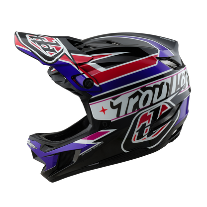Kask MTB TROY LEE DESIGNS D4 POLYACRYLITE MIPS LINEAR Czarny