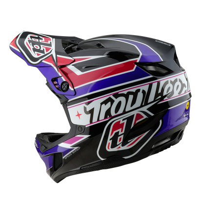 Kask MTB TROY LEE DESIGNS D4 POLYACRYLITE MIPS LINEAR Czarny
