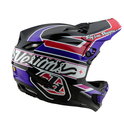Kask MTB TROY LEE DESIGNS D4 POLYACRYLITE MIPS LINEAR Czarny