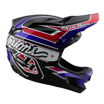 Kask MTB TROY LEE DESIGNS D4 POLYACRYLITE MIPS LINEAR Czarny