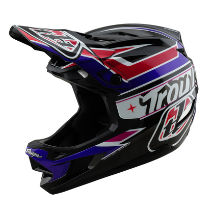 Kask MTB TROY LEE DESIGNS D4 POLYACRYLITE MIPS LINEAR Czarny