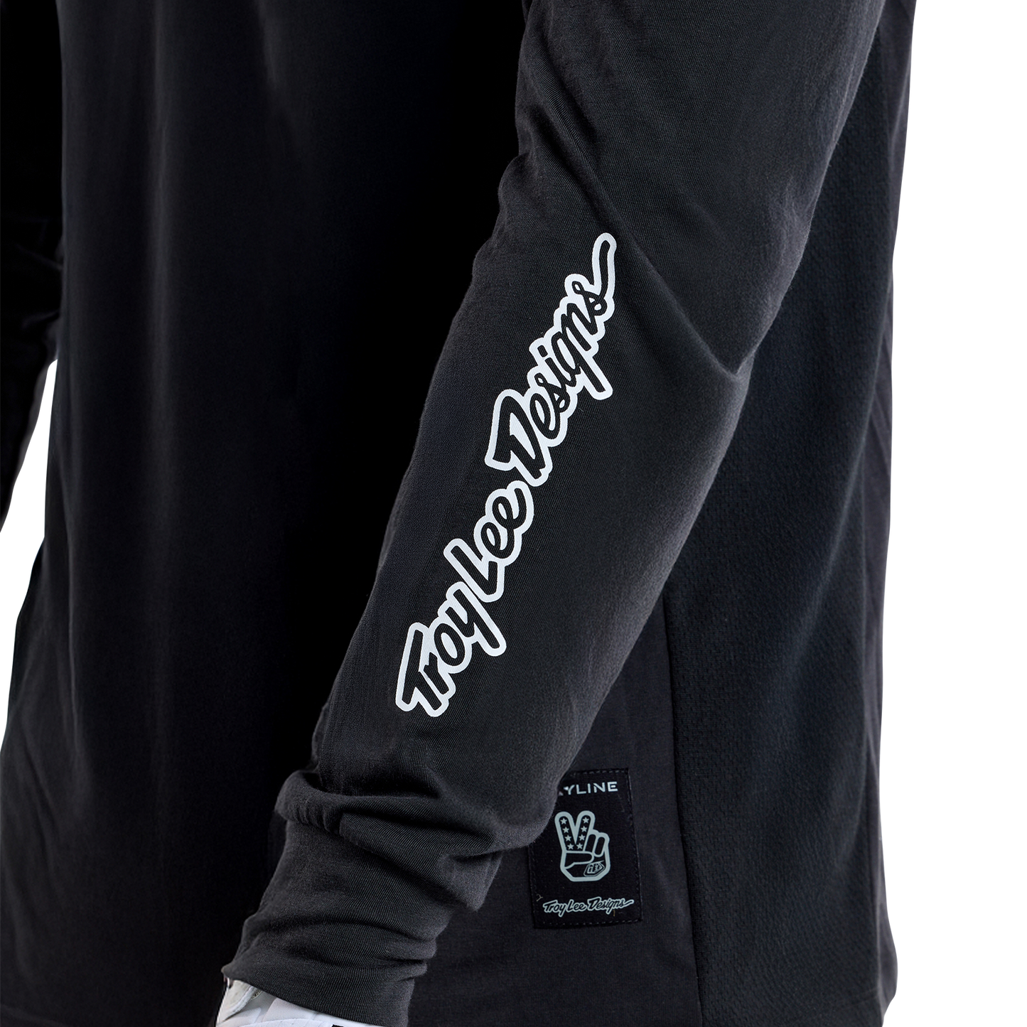 Maillot TROY LEE DESIGNS SKYLINE RIDE TEE SIGNATURE Manches Longues Noir