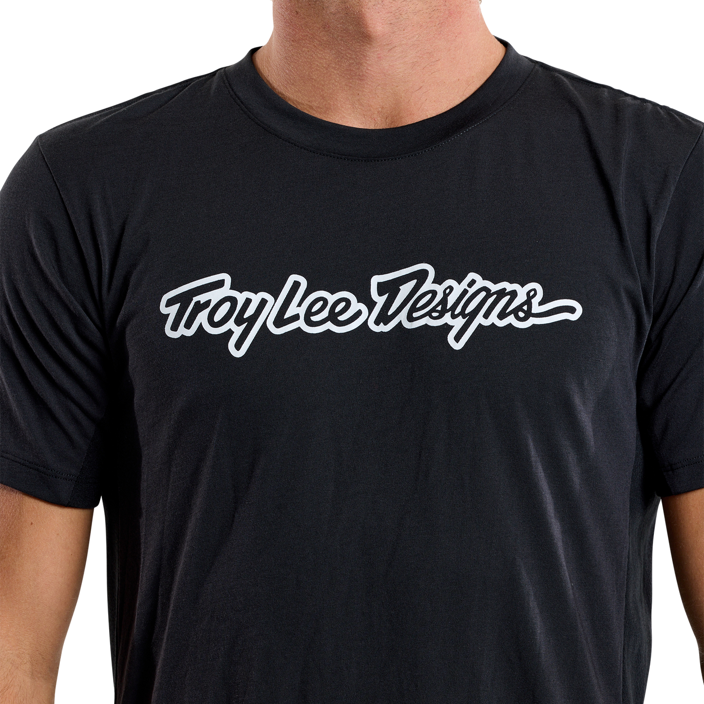 Maillot TROY LEE DESIGNS SKYLINE RIDE TEE SIGNATURE Manches Courtes Noir