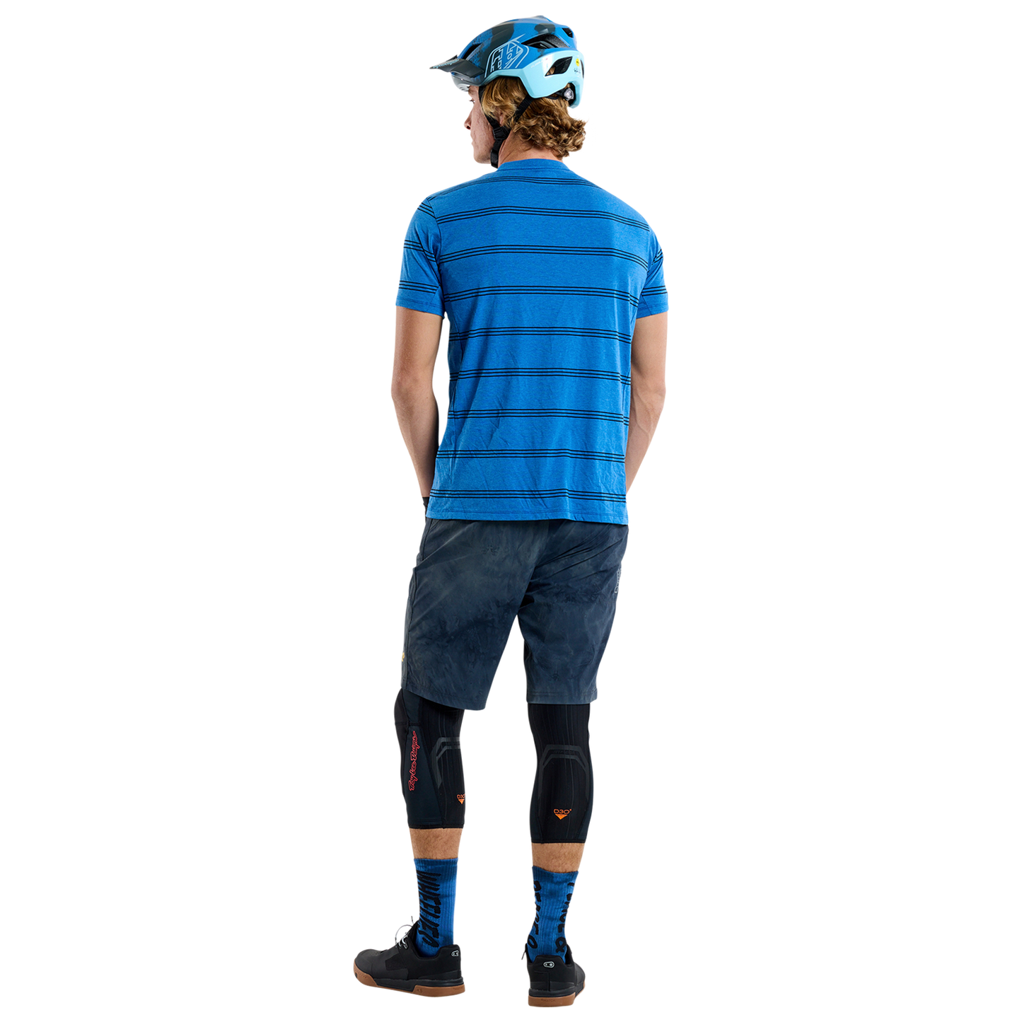 TROY LEE DESIGNS SKYLINE RIDE TEE WASH OUT Trikot Kurzarm Blau