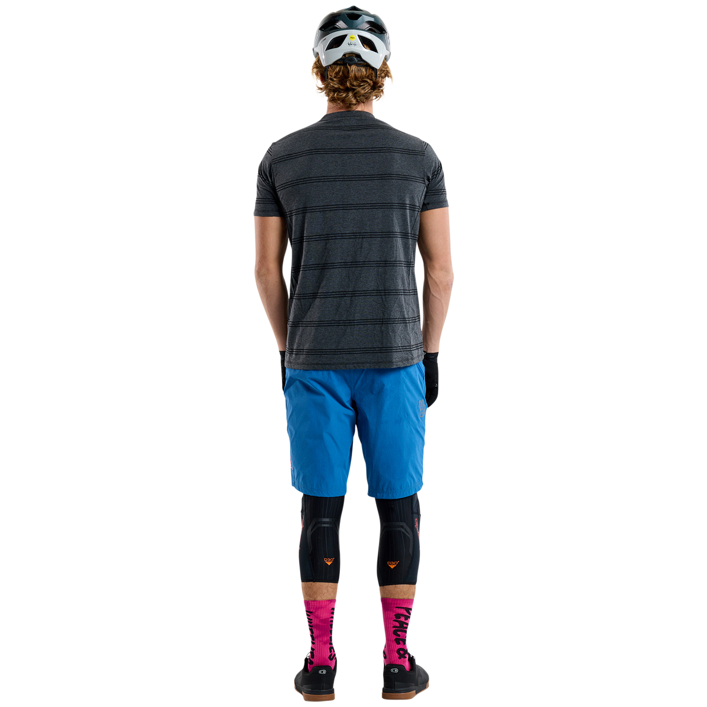 Maillot TROY LEE DESIGNS SKYLINE RIDE TEE WASH OUT Manches Courtes Gris