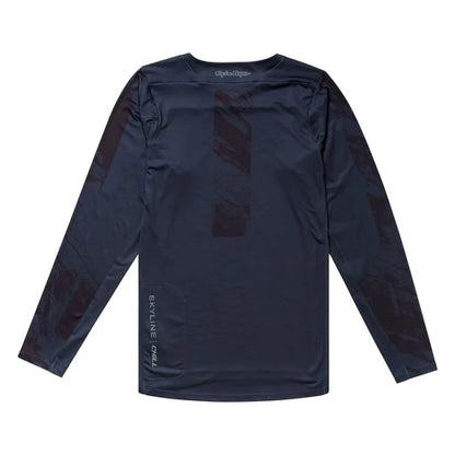 Maillot TROY LEE DESIGNS SKYLINE CHILL Mangas Largas Azul