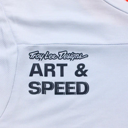 Maillot TROY LEE DESIGNS SKYLINE Mangas Largas Blanco/Rojo