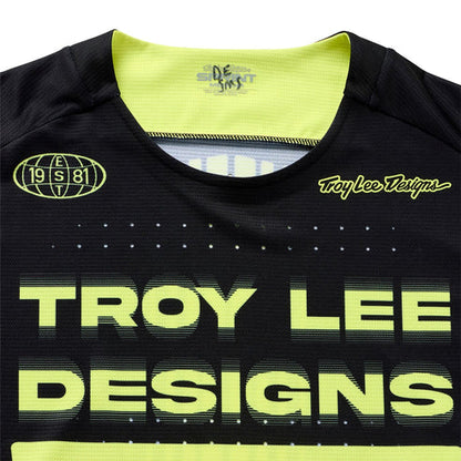 Maillot TROY LEE DESIGNS SPRINT Mangas Largas Negro/Amarillo