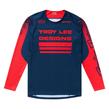 Maillot TROY LEE DESIGNS SPRINT Mangas Largas Azul/Rojo