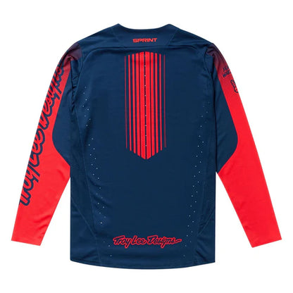 Maillot TROY LEE DESIGNS SPRINT Mangas Largas Azul/Rojo